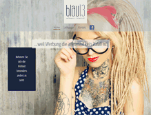 Tablet Screenshot of blau13.de